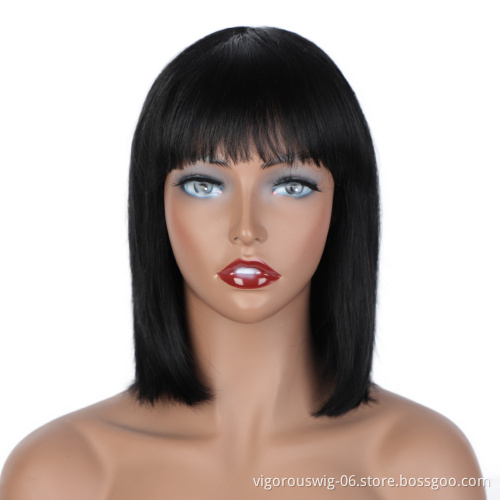 100% Raw Cuticle Aligned Natural Black Double Drawn Bob Frontal Wholesale Cheap Direct Supplier Human Hair Toupee